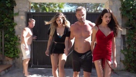 Group fucking with lovely Yelena Vera and Valeria Fuentes