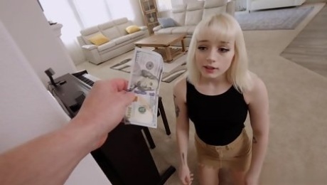 Cute girl loves good cash to bend over and fuck on cam