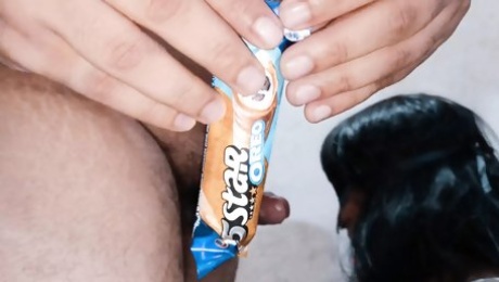 Indian My best Friend Tricked me with the chocolate Taste Game and with cumshot