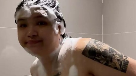 Super cute chubby asian woman