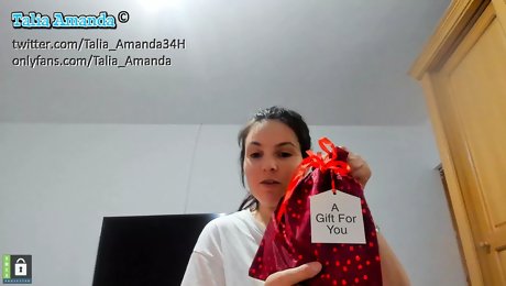 Talia Amanda - unpacking my presents