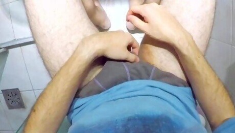 [POV] Spitting on my cock while masturbating