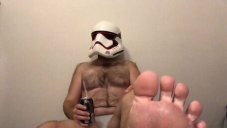 Hairy Stormtrooper Relaxes, Burps, & Wiggles Toes