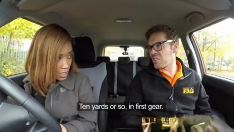 British driving school teacher prepares black student for