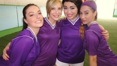 Chloe Brooke, Angelina Maylee and Nikki Lavay are getting pleasure
