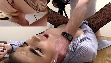 Backroom Casting Couch brunette sex