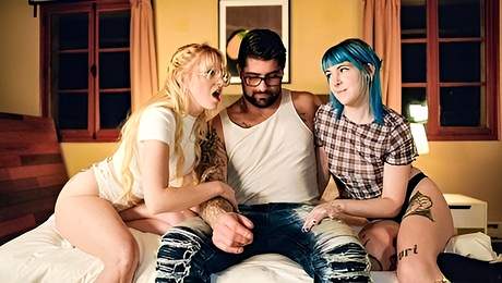 Perky Charlotte San and Stacie Doll small tits movie Nice and Slutty